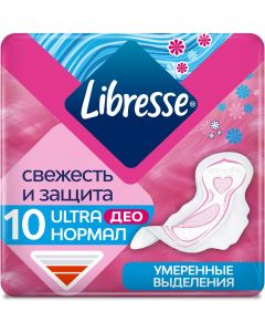 Buy Sanitary pads Libresse Ultra Normal Deo, with soft surface, 10 pcs | Online Pharmacy | https://pharm-pills.com