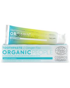 Buy Organic People Ginger Fizz Toothpaste, protection against caries and bacteria, 85 g | Online Pharmacy | https://pharm-pills.com