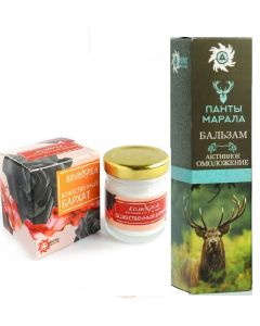 Buy Balm with deer antlers 'Active rejuvenation' 30 ml. + Cold cream 'Divine Velvet' 30 ml | Online Pharmacy | https://pharm-pills.com