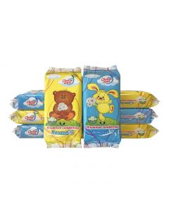 Buy FRESH NOTE / 560 children's ultra-soft wet wipes with chamomile, 8 packs of 70 wipes | Online Pharmacy | https://pharm-pills.com