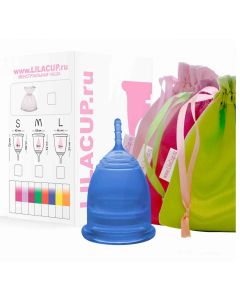 Buy Menstrual cup size LilaCup BOX PLUS size L blue | Online Pharmacy | https://pharm-pills.com