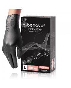 Buy Hygienic gloves Benovy, 100 pcs, 3 / L | Online Pharmacy | https://pharm-pills.com