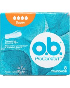 Buy OB Tampons 'ProComfort Super', 8 pcs | Online Pharmacy | https://pharm-pills.com