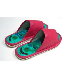 Buy Massage slippers from eco-leather, female. pink | Online Pharmacy | https://pharm-pills.com