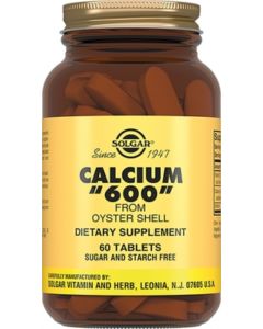 Buy Solgar, Calcium 600 ' Calcium from oyster shells ', 60 tablets | Online Pharmacy | https://pharm-pills.com