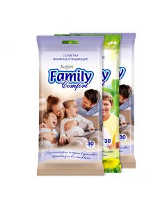 Buy Salfeti Family 3 packs. universal wet wipes for the whole family 30 pcs | Online Pharmacy | https://pharm-pills.com