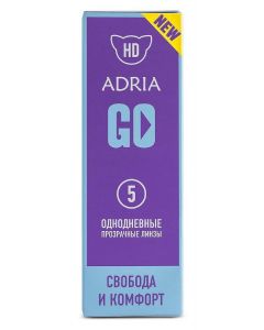 Buy Adria GO 5 Contact Lenses Daily, -6.50 / 14.2 / 8.6, clear, 5 pcs. | Online Pharmacy | https://pharm-pills.com