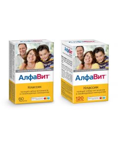 Buy Alphabet 'Classic' set-course of vitamins (2 pack - 120 + 60 tabs )  | Online Pharmacy | https://pharm-pills.com