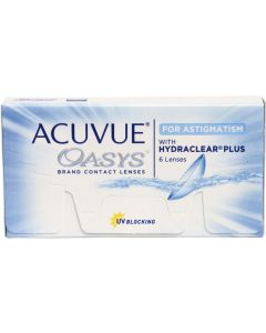 Buy Astigmatic lenses ACUVUE® Acuvue Oasys for Astigmatism with Hydraclear Plus 6 lenses 6 lenses 180 axis Optical power of the cylinder, -1.75 Dual -2.25 / 14.5 / 8.6, 6 pcs. | Online Pharmacy | https://pharm-pills.com