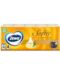 Buy Zewa Softis Soft & Sensitive Paper Handkerchiefs, 9 pcs. x 10 | Online Pharmacy | https://pharm-pills.com