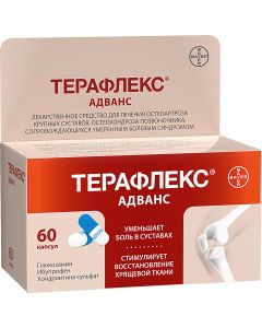 Buy Teraflex Advance, capsules for acute pain in joints, 60 pcs., Bayer | Online Pharmacy | https://pharm-pills.com