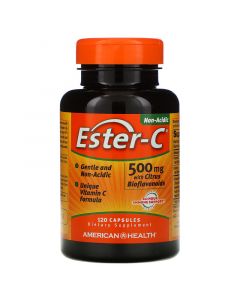 Buy American Health, Vitamin C Ester-C with citrus bioflavonoids, 500 mg, 120 capsules | Online Pharmacy | https://pharm-pills.com