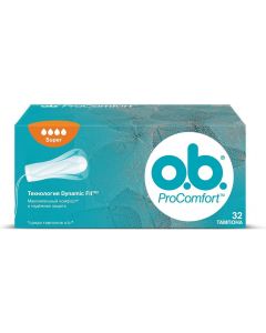 Buy OB Tampons 'ProComfort Super', 32 pcs | Online Pharmacy | https://pharm-pills.com