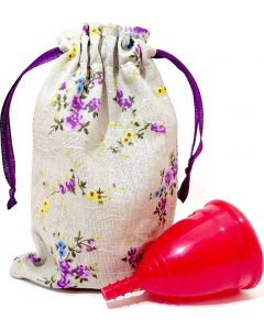 Buy OnlyCup / Red menstrual cup Spring (with color bag), size L | Online Pharmacy | https://pharm-pills.com