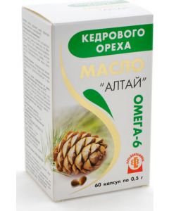 Buy Cedar oil Altaivitamins Altai source Omega-6 dietary supplement 60 capsules 0.5 g each  | Online Pharmacy | https://pharm-pills.com