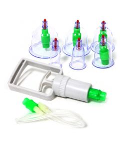 Buy Vacuum massage jars with vakuator, 6 pieces | Online Pharmacy | https://pharm-pills.com