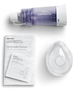 Buy Philips Respironics OptiChamber Diamond HH1331 / 00 Spacer with Children's Medium Mask | Online Pharmacy | https://pharm-pills.com