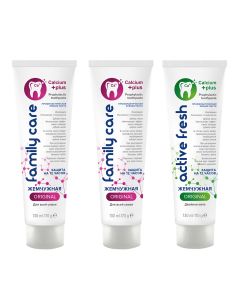 Buy Pearl toothpaste set Original 3 pcs. * 170 gr. (For the whole family 2 pcs., Double mint, 1 pc.) | Online Pharmacy | https://pharm-pills.com