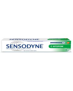 Buy Sensodyne Sensodyne With Fluoride Toothpaste for sensitive teeth, protection against caries, 75 ml | Online Pharmacy | https://pharm-pills.com