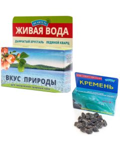 Buy et, Water activators, Taste of nature 50g, box. (smoky crystal + ice quartz), flint 50 gr, cleansing, water enrichment, Alpaca | Online Pharmacy | https://pharm-pills.com