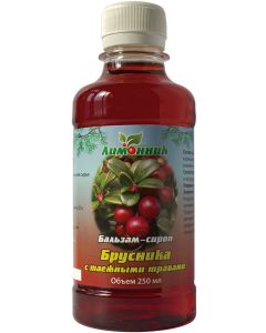 Buy NPK lemongrass. 'Balsam syrup Lingonberry with taiga herbs' Diuretic. Cleansing the body. 250 ml. | Online Pharmacy | https://pharm-pills.com