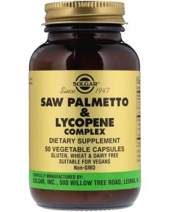 Buy Solgar, Saw Palmetto & Lycopene Complex 'Men's health support complex', 653 mg, 50 capsules | Online Pharmacy | https://pharm-pills.com