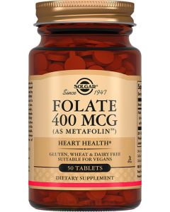 Buy Solgar, Folate 400 mcg Metafolin 'Folate 400 mcg' Metafolin ', 250 mg, 50 tablets | Online Pharmacy | https://pharm-pills.com