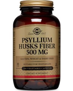 Buy Solgar, Psyllium Husks Fiber 'Psyllium Dietary Fiber', 500 mg, 200 capsules | Online Pharmacy | https://pharm-pills.com