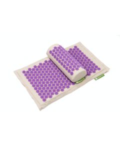 Buy Massage acupuncture mat Ecomat and roller with lilies of the new generation -applicator, purple | Online Pharmacy | https://pharm-pills.com