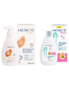 Buy Lactacyd set for intimate hygiene: Classic + Shave (1 + 1) | Online Pharmacy | https://pharm-pills.com