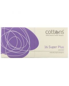 Buy Cottons, Super Plus, 100% pure cotton swabs, odorless, 16 per pack | Online Pharmacy | https://pharm-pills.com