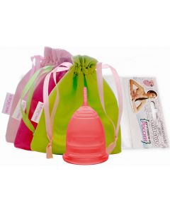 Buy Menstrual Cup LilaCup Practitioner in a satin bag red L | Online Pharmacy | https://pharm-pills.com