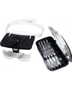 Buy Binocular head magnifier TEWSON TH-9203 with illumination (2 LED) | Online Pharmacy | https://pharm-pills.com