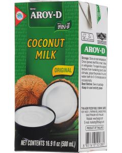 Buy Aroy-d Coconut milk 70% fat content 17-19%, 500 ml | Online Pharmacy | https://pharm-pills.com