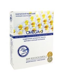 Buy Fish oil, salmon oil OMEGA-3, biological active additive, in capsules, 90 pcs | Online Pharmacy | https://pharm-pills.com