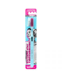 Buy Whitening Toothbrush / Medium Medium blue handle / pink bristles | Online Pharmacy | https://pharm-pills.com