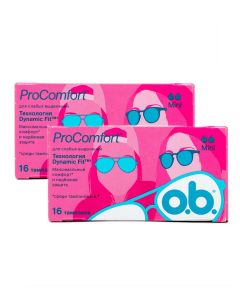 Buy OB ProComfort Mini tampons, 16 pcs x 2 packs | Online Pharmacy | https://pharm-pills.com