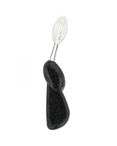 Buy RADIUS, Big Brush, large toothbrush, soft, right-handed, black glitter, 1 piece | Online Pharmacy | https://pharm-pills.com