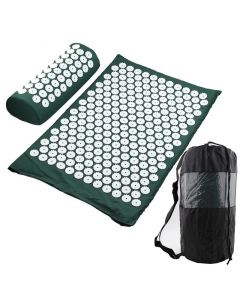 Buy Massage acupuncture mat with a roller in a bag, dark green | Online Pharmacy | https://pharm-pills.com