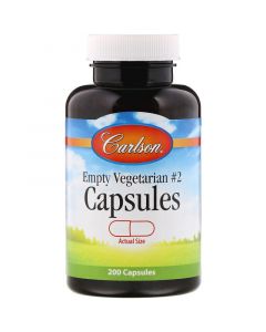 Buy Carlson Labs, Empty Veggie Caps # 2, 200 | Online Pharmacy | https://pharm-pills.com