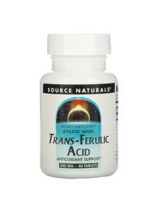 Buy Source Naturals, Athletic Series Antioxidant, Trans-Ferulic Acid, 250 mg, 60 Tablets | Online Pharmacy | https://pharm-pills.com