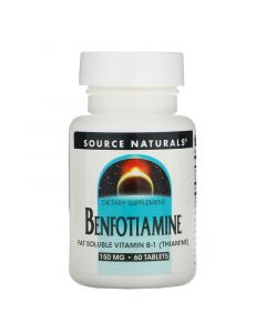 Buy Source Naturals, Benfotiamine, 150 mg, 60 tablets | Online Pharmacy | https://pharm-pills.com