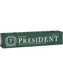 Buy Toothpaste PresiDENT Classic, for daily care, 75 RDA, 75 ml | Online Pharmacy | https://pharm-pills.com