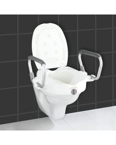 Buy Special toilet seat 'Secura', with height extension and handrails | Online Pharmacy | https://pharm-pills.com