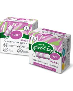 Buy Green Day Tampons Super, 8 pcs | Online Pharmacy | https://pharm-pills.com