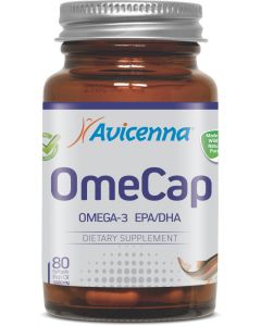 Buy Avicenna OmeCap - Omega-3 fish oil with vitamin E - 80 capsules of 1300 mg each  | Online Pharmacy | https://pharm-pills.com