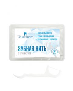 Buy My White Studio Dental floss with a toothpick flosser 50 pcs. | Online Pharmacy | https://pharm-pills.com