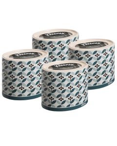 Buy 75388/4 Set of Paper napkins for the face Kleenex, round box, green leaflets, 3-sl, 64 pcs x 4 pack | Online Pharmacy | https://pharm-pills.com