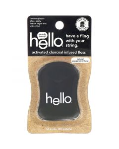 Buy Hello, Dental Floss With activated carbon, natural peppermint scent, 50 m | Online Pharmacy | https://pharm-pills.com