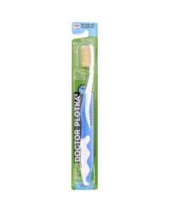 Buy Dr. Plotka, MouthWatchers, Natural Antimicrobial Resistant Adult Toothbrush, Soft, Blue, 1 Toothbrush | Online Pharmacy | https://pharm-pills.com